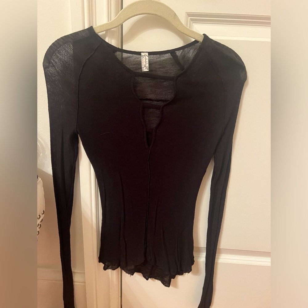Free People black long sleeve